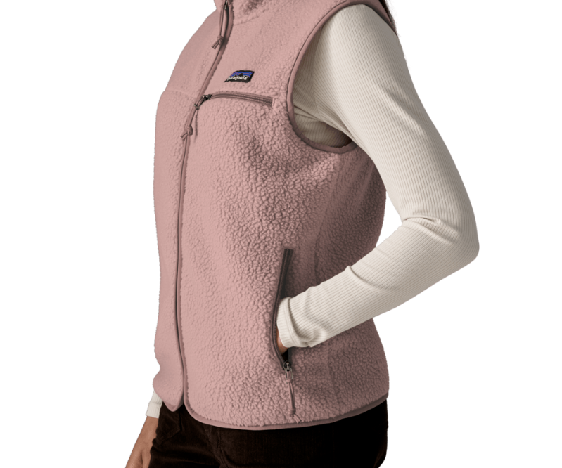 Retro Pile Fleece Vest Wmn