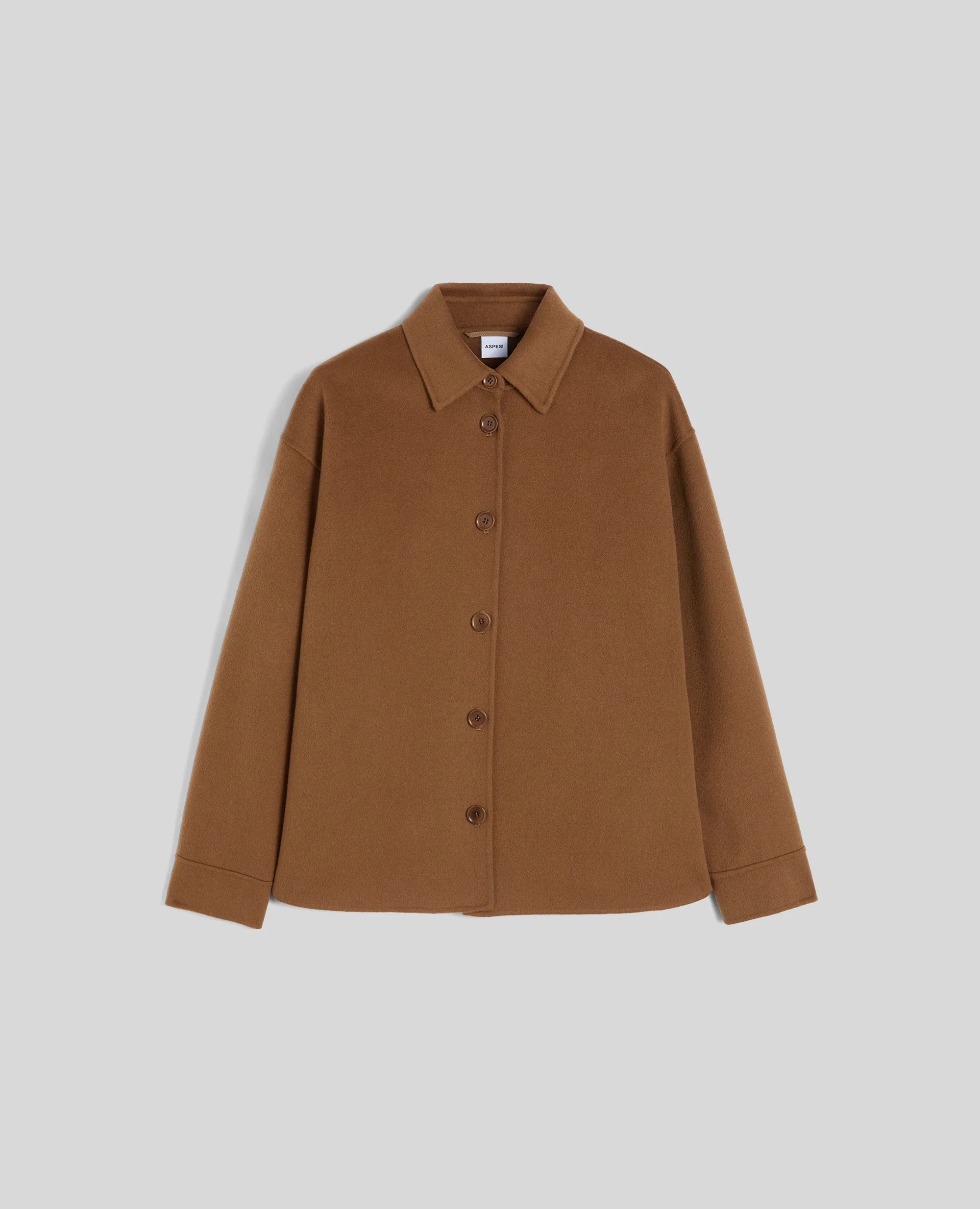 Overshirt in Double di Lana Wmn