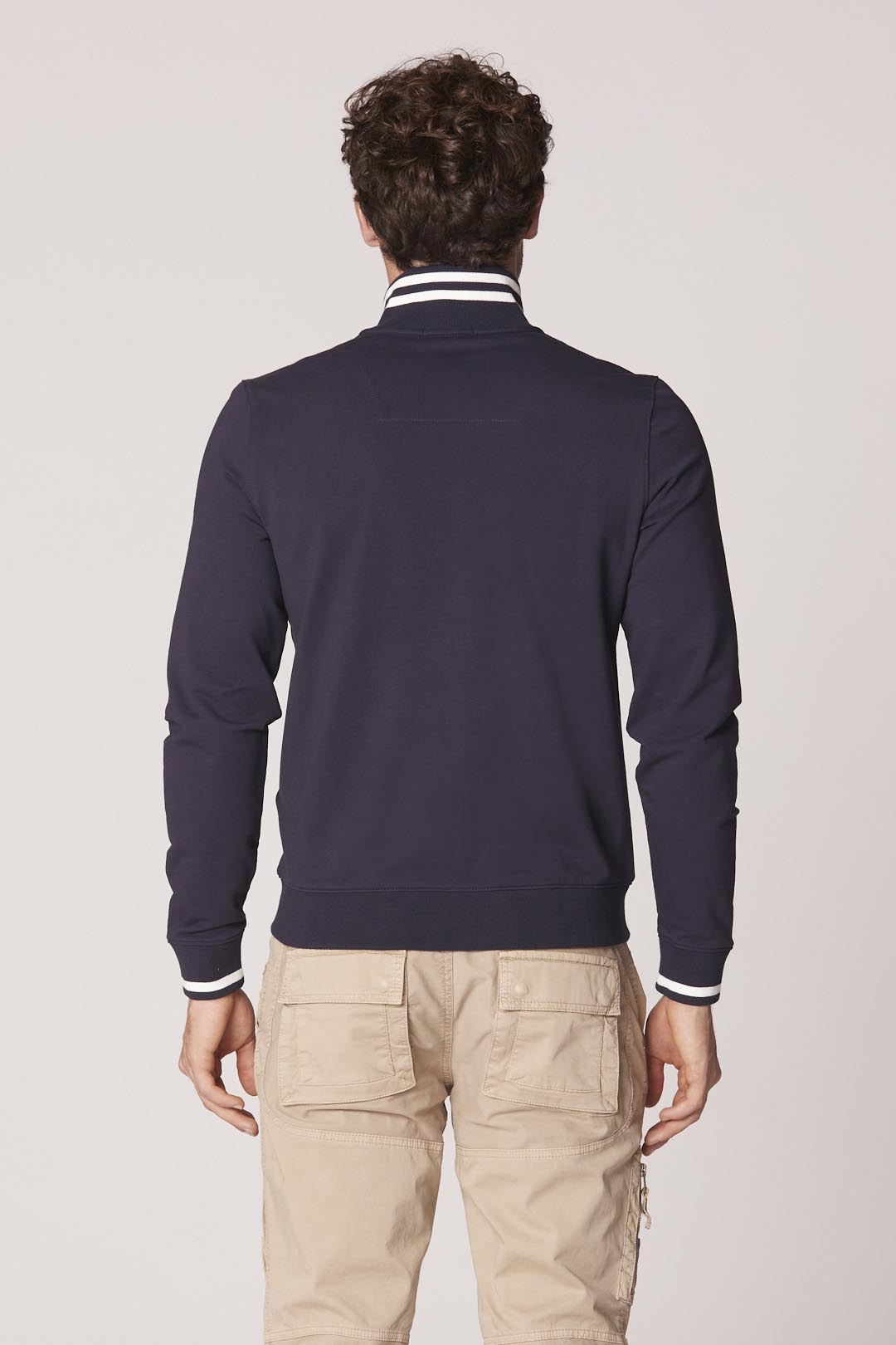 Embroidered Full-Zip Sweatshirt