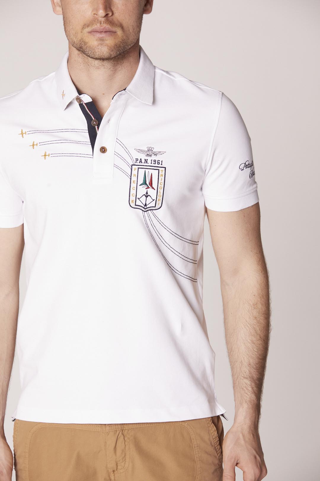 Aeronautica Militare Frecce Tricolori Embroidered Polo Lagazoi