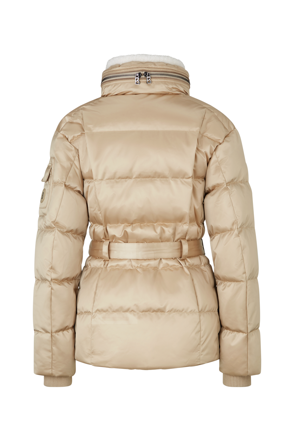 Alaja-D Ski Jacket Beige/Gold Woman | BOTËGHES LAGAZOI