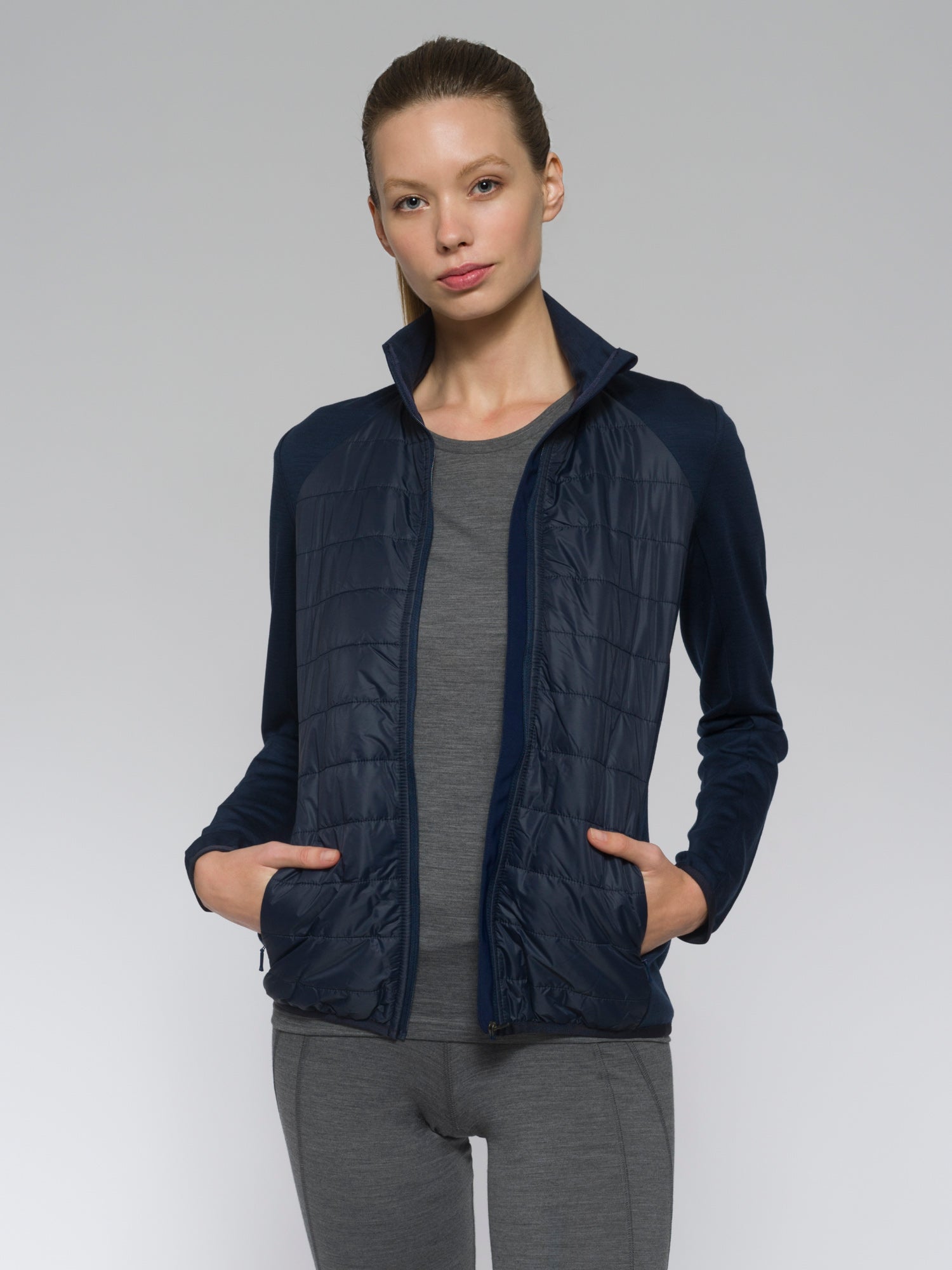 Sybilla Quilted Full Zip LS W